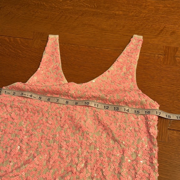 NWT JCrew pink sequin Tank Top (Size M) - Picture 9 of 9
